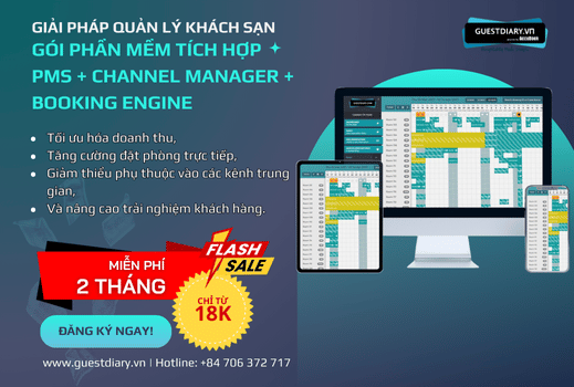 Gói Phần Mềm + Channel Manager + Booking Engine