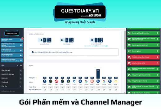 Gói Phần mềm và Channel Manager